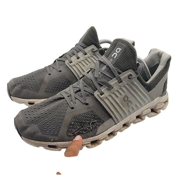 On Cloud Cloudswift Gray Running Shoes Mens Size 10.5 Helion Gray White main image 7